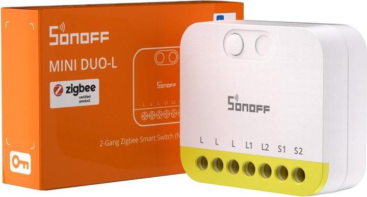 Produktbild Sonoff Mini Duo-L 2-Gang Zigbee Smart Switch (Schaltaktor)