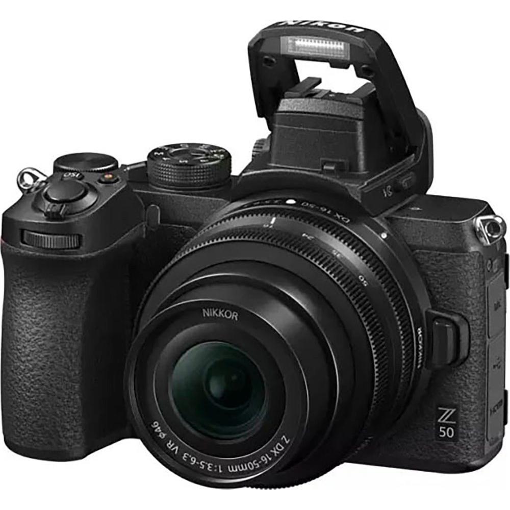 Nikon Z50 + 16-50mm + Tas + 16GB geheugenkaart (16 - 50 mm, 20.90 Mpx, APS-C / DX) (4960759152459)