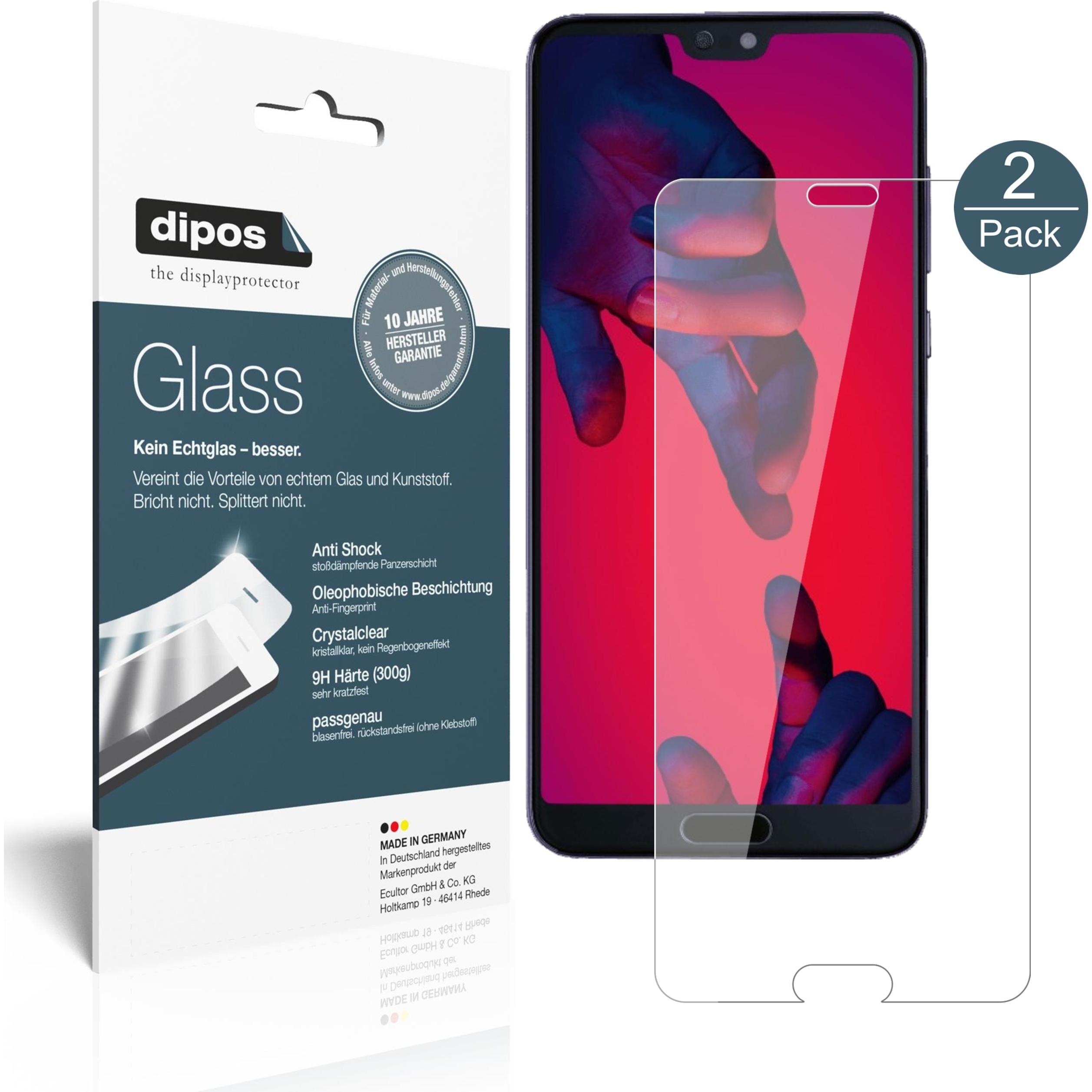 Dipos Displayschutz Anti-Shock (1 Stück, Huawei P20 Pro), Smartphone Schutzfolie, Transparent