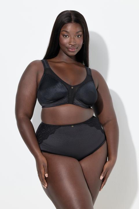 Produktbild Ulla Popken Minimizer-BH, Satin, Spitze, ohne Bügel, Cup C - F (85 F)