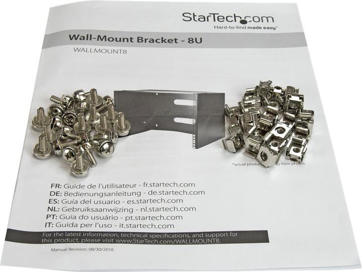 Immagine prodotto StarTech Supporto A Parete 8u (8 HE, Rack da 19 pollici)