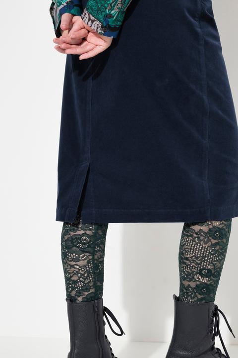 Immagine prodotto Ulla Popken Gonna modello Mony in velluto a coste con comoda cintura e tasche con zip (52)