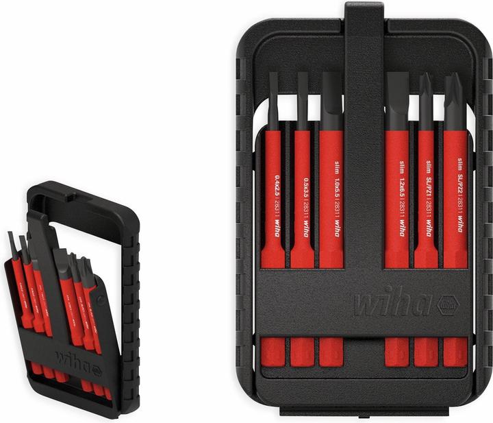 Produktbild Wiha Bit Set slimBit electric Schlitz Phillips Pozidriv in slimBitBox (Schlitz, Phillipps-Kreuzschlitz (PH), Pozidriv-Kreuzschlitz (PZ))