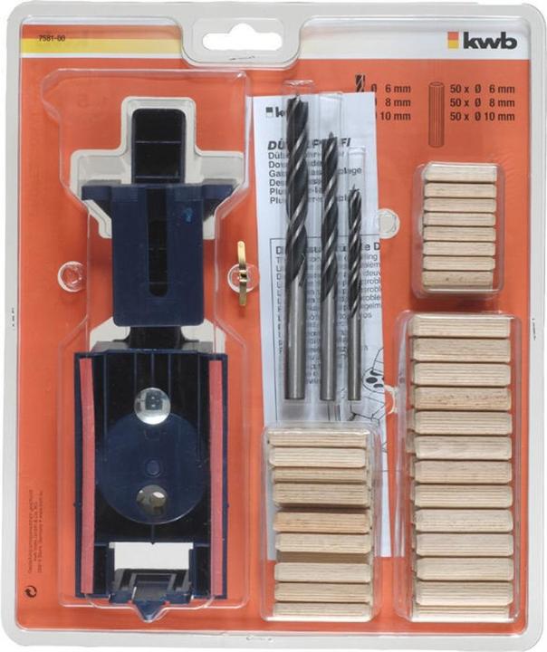 Actual product image kwb Dowel Drill Jigs Kplset (6 mm, 8 mm, 10 mm)