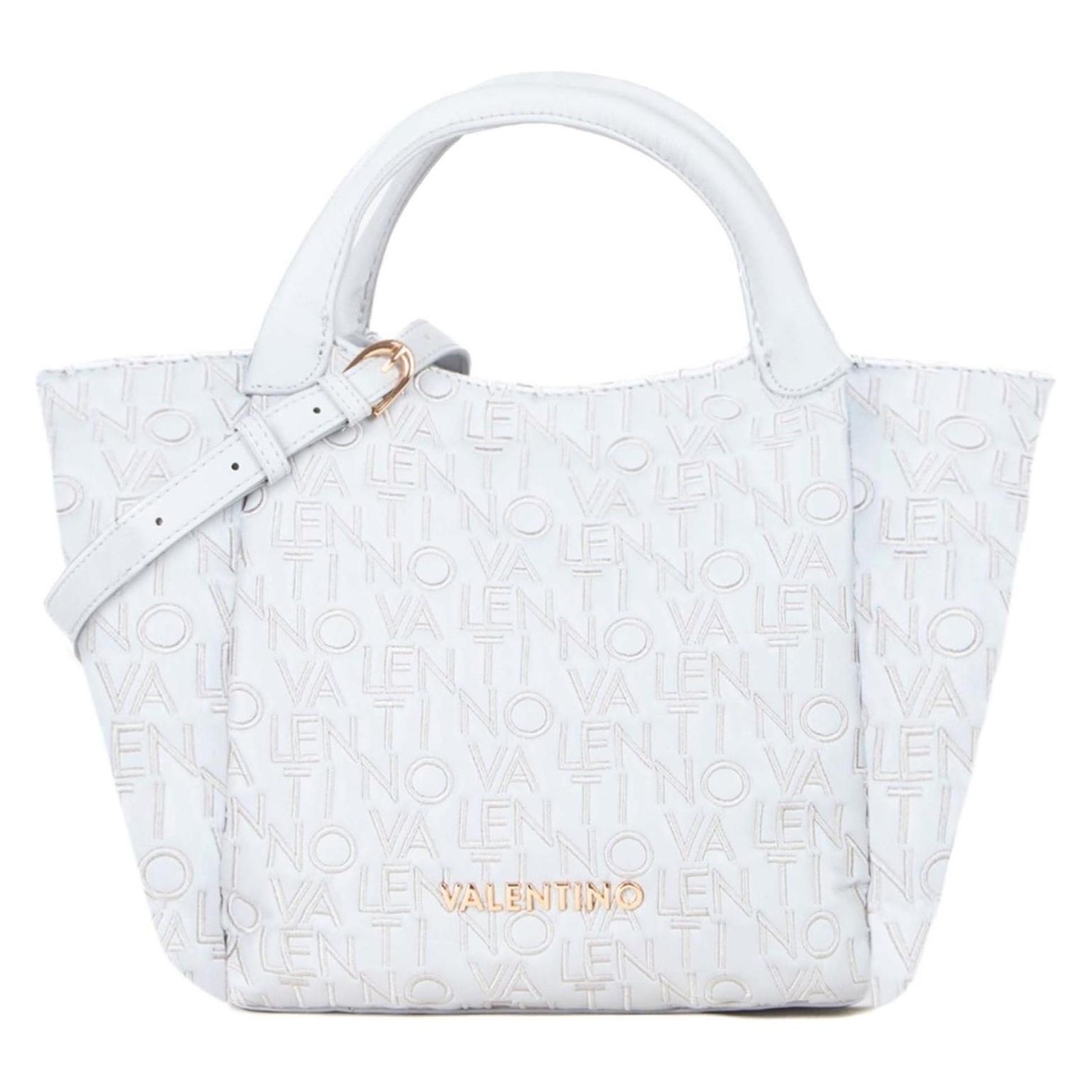 Valentino, Damen, Handtasche, Dram Shopping Bag - Weiss, Grau