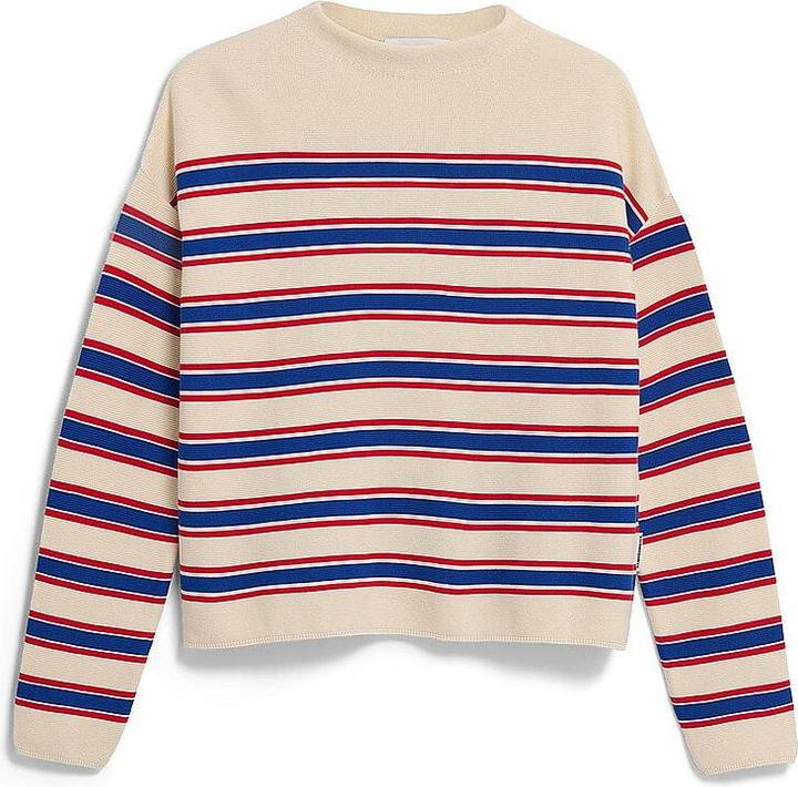 Creme, dynamo blue, Mars Red, Oatmilk