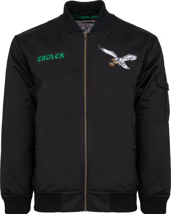 Actual product image Mitchell & Ness M&N Heavyweight Bomber Jacket NFL Philadelphia Eagles - S (S)