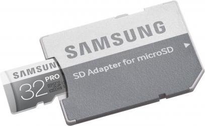 Samsung PRO 32GB micro SDHC kaart (SD adapter) (microSDHC, UHS-I)