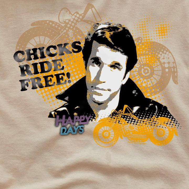 Produktbild Happy Days Chicks Ride Free TShirt (3XL)