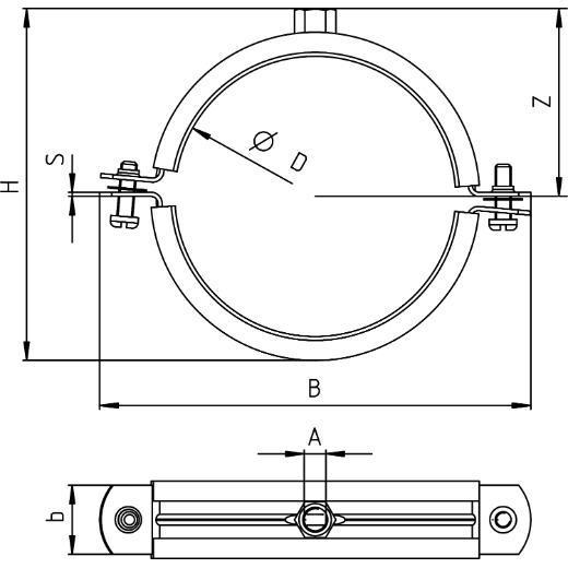 Produktbild Fischer Lüftungskanalschelle LGS 560