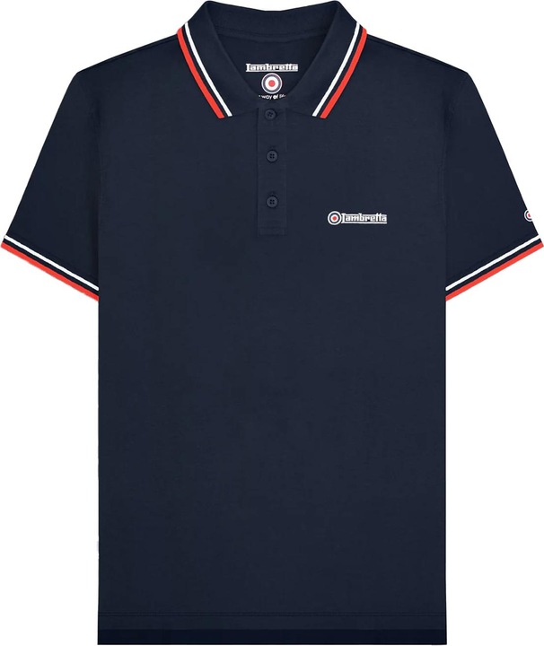 Rouge, Bleu marine foncé, Blanc