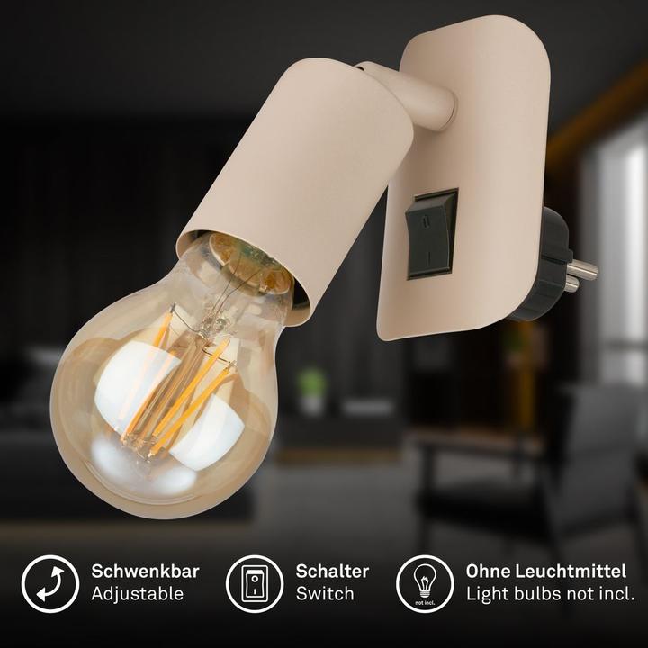 Produktbild Briloner Steckerleuchte mit Schalter (E27)