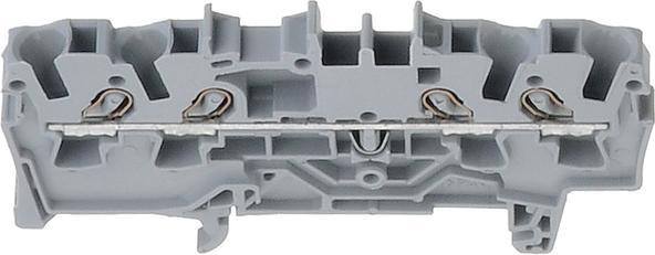 Actual product image Wago DIN rail terminal 4x2.5mm2 grey (Various)