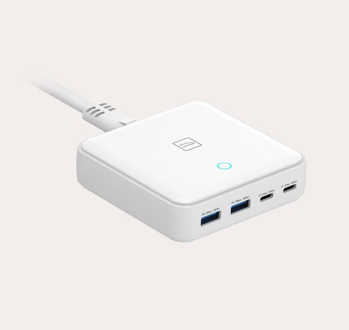 Actual product image Tucano Gan Table Drawer White (65 W, 4 ports)