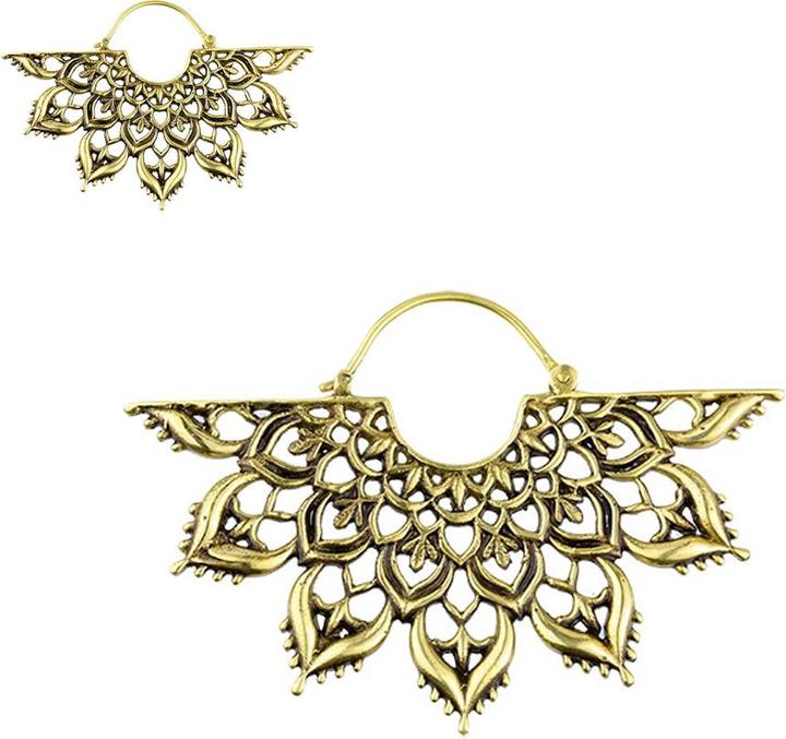 Image du produit Star Piercing Boucles d'oreilles plaqué or fleur divisée (Laiton)