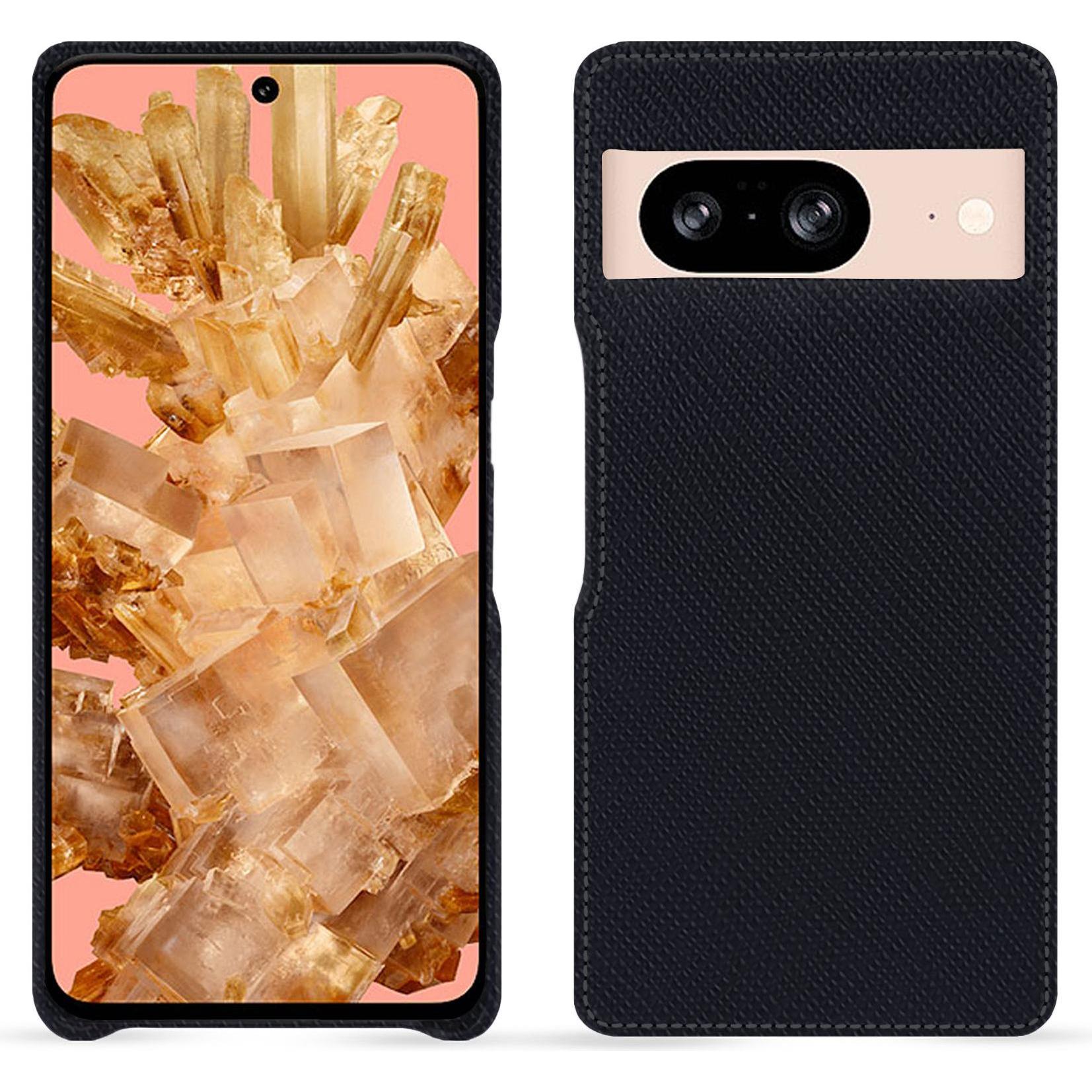 Noreve Lederschutzhülle (Google Pixel 8), Smartphone Hülle, Schwarz