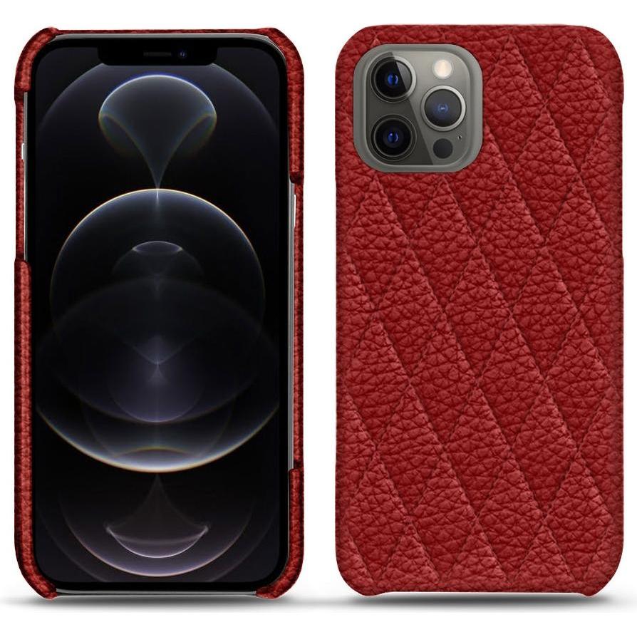 Noreve Lederschutzhülle (Apple iPhone 12 Pro), Smartphone Hülle, Rot
