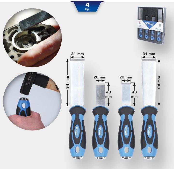 Actual product image KS Tools Universal scraper set 4 pieces