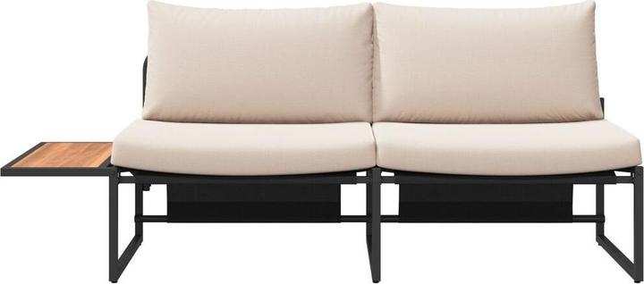 Image du produit vidaXL Canapé de jardin 2 places avec coussins taupe