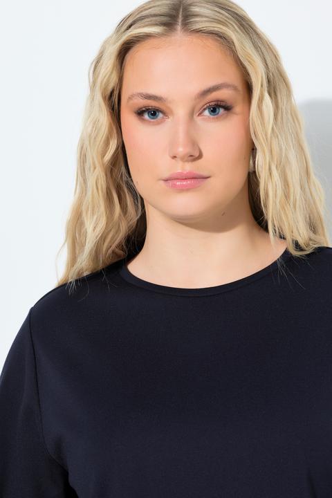 Produktbild Ulla Popken Sweatshirt, Blusensaum, Rundhals, 3/4-Arm (62)