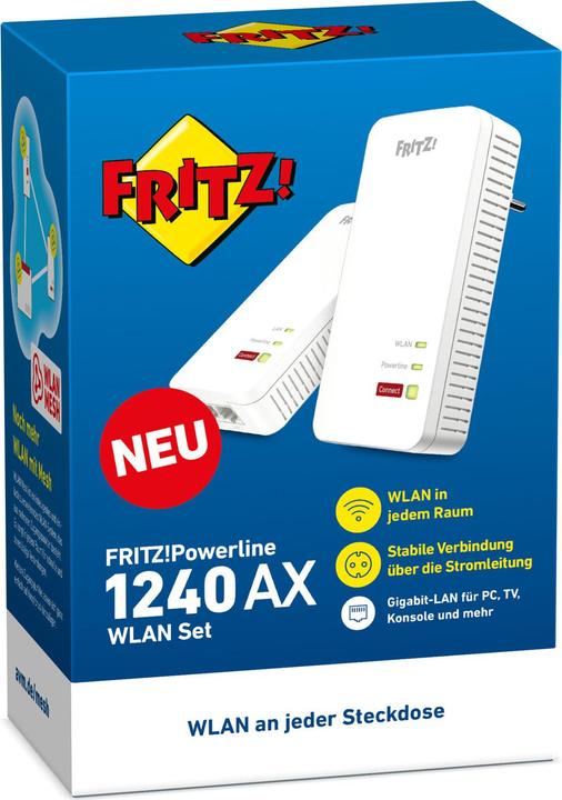 Immagine prodotto FRITZ! Powerline 1240 AX WLAN Set (1200 Mbit/s)