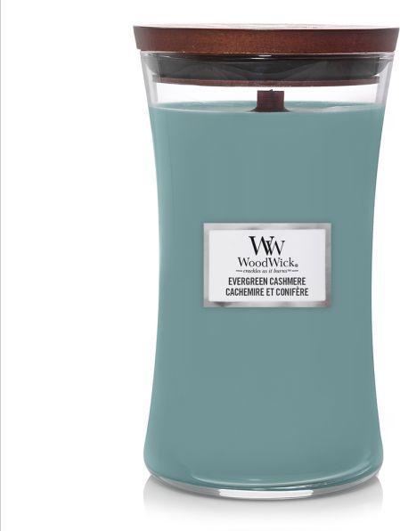 Actual product image WoodWick Evergreen Cashmere Large Jar Scented Candle (609.50 g)