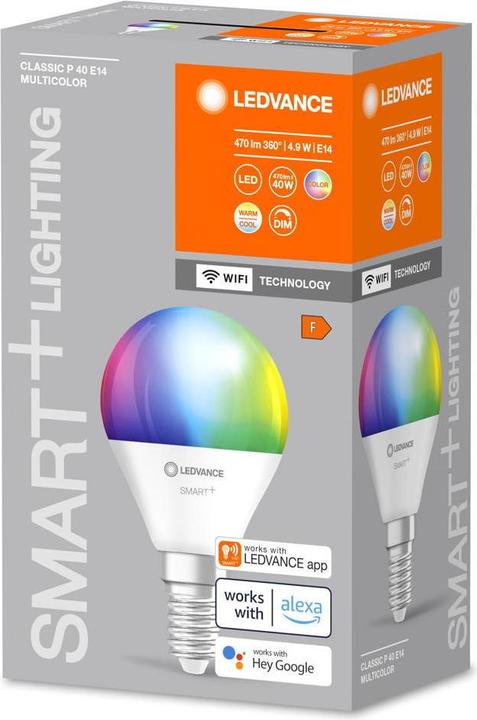 Produktbild Ledvance Smart+ Mini (E14, 4.90 W, 470 lm, 1 x, F)