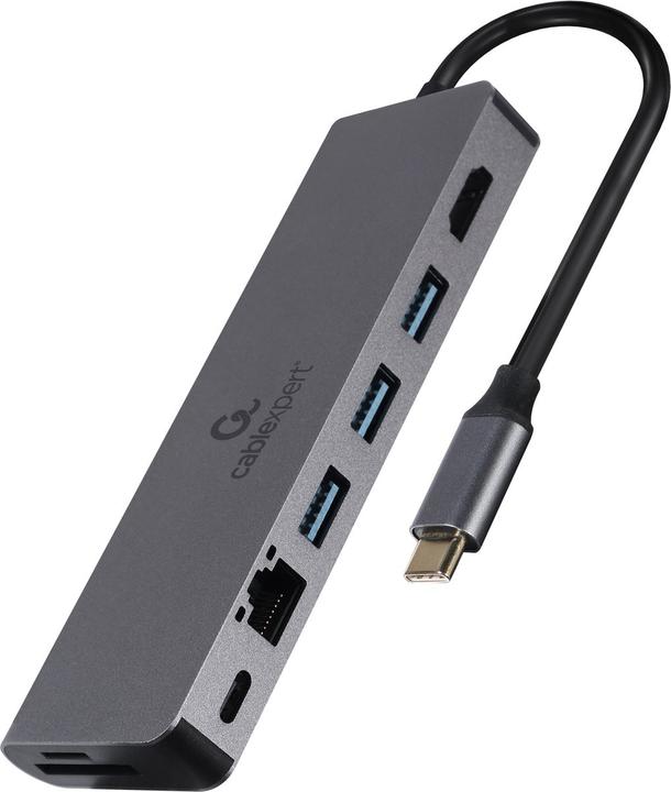 Produktbild Gembird A-CM-COMBO5-05 (USB-C, 8 Ports)