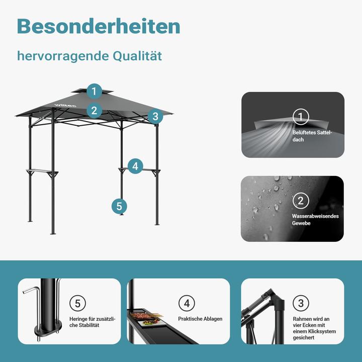 Actual product image Wiltec Faltpavillon (152 cm, 245 cm)