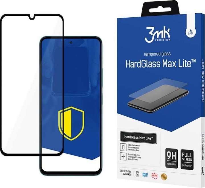 Produktbild 3MK HardGlass Max Lite Poco M6 5G czarny/black Fullscreen Glass Lite (1 Stück, Xiaomi Poco M6)