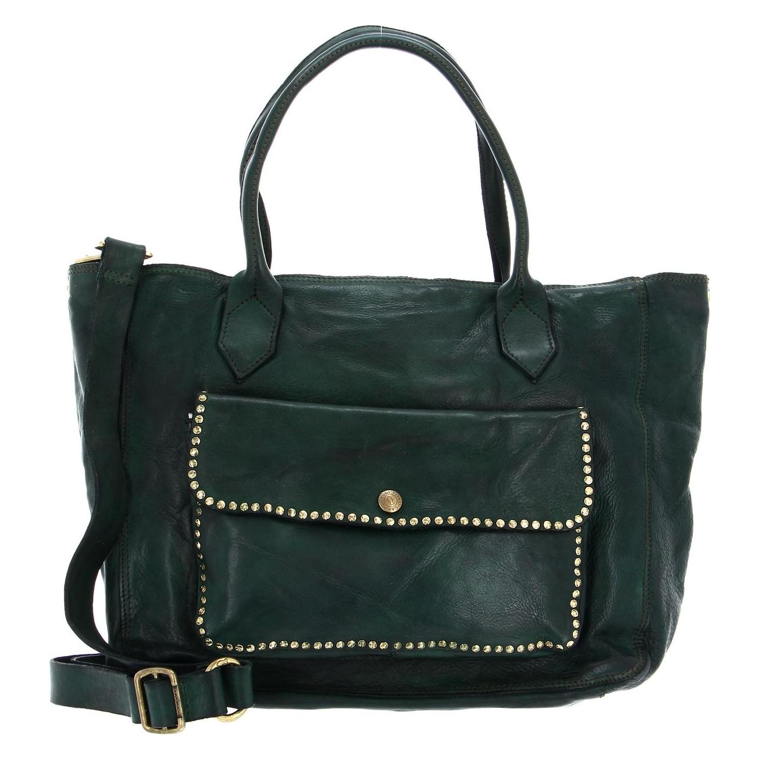 Campomaggi, Damen, Tasche, Shopping Bag, Grün