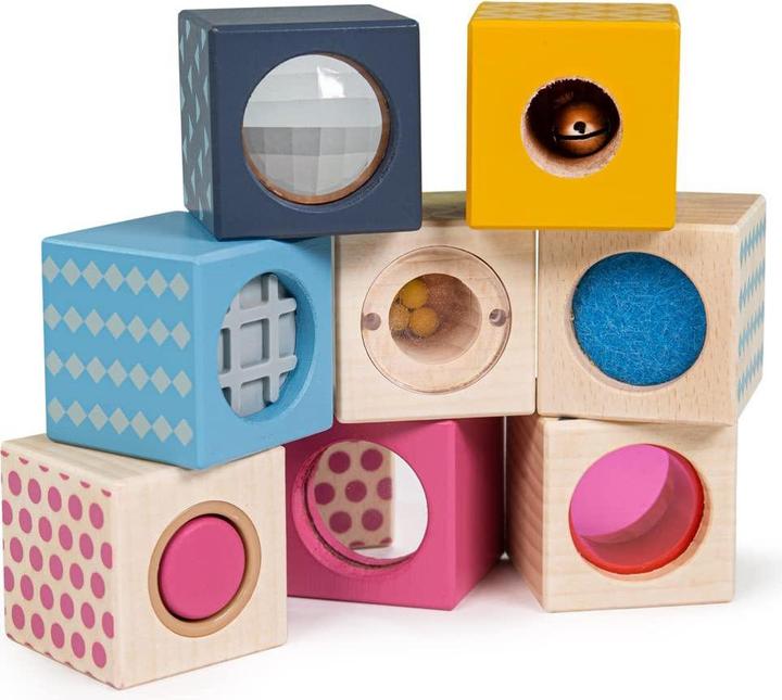 Produktbild Bigjigs Hölzerne Sinnesbausteine