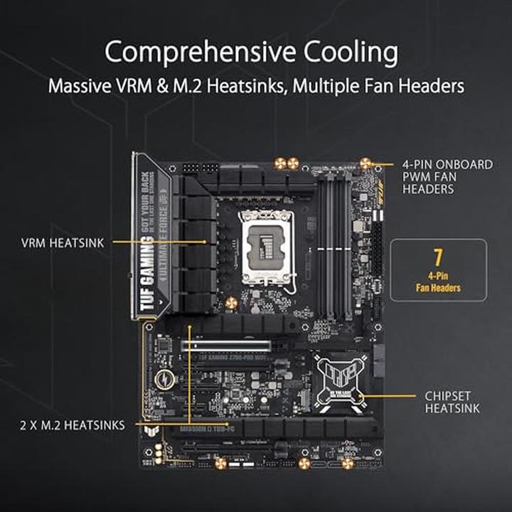 Image du produit ASUS TUF GAMING Z790-PRO WIFI (LGA 1700, Intel Z790, ATX)