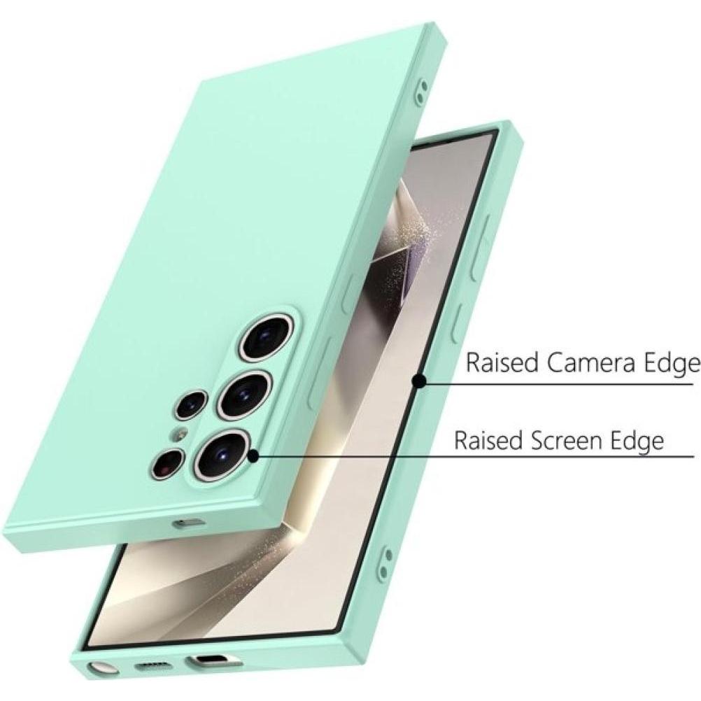 Thumbnail - Screenguard Liquid Silicone Case Hülle (Samsung Galaxy S24 Ultra), Smartphone Hülle, Türkis