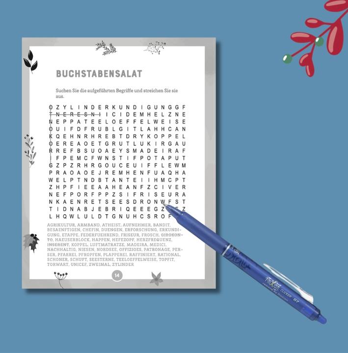 Actual product image 24 Days Kreuzworträtsel im Advent