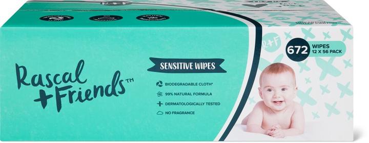 Actual product image Rascals Sensitive Wipes (672 Piece)