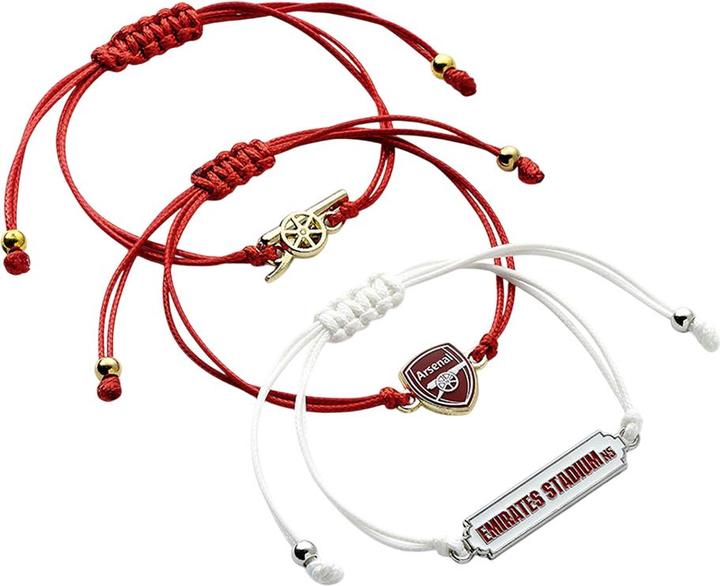 Actual product image Arsenal FC Friendship Bracelet (Pack of 3) (100% synthetic material)