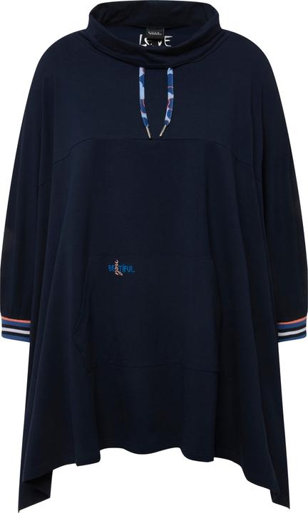 Immagine prodotto Ulla Popken Poncho loungewear dal taglio oversize con collo alto e maniche lunghe (50, 52, 54, 56)