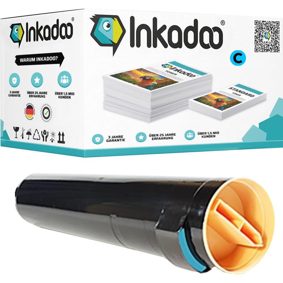 Inkadoo, Toner, Kompatibel Toner für Xerox Phaser 7760 V GX (C)