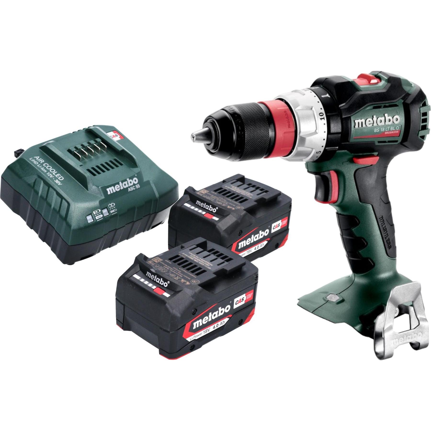 Thumbnail - Metabo, Bohrmaschine + Akkuschrauber, BS 18 LT BL Q Akku Bohrschrauber 18 V 75 Nm Brushless + 2x Akku 4,0 Ah + Ladegerät...