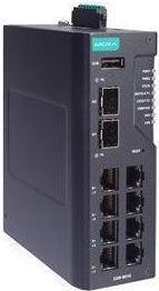 Produktbild Moxa EDR-8010-VPN-2GSFP - 8 FE Kupfer und 2 GbE SFP Multiport Industrie-Router mit FirewallNATVPN
