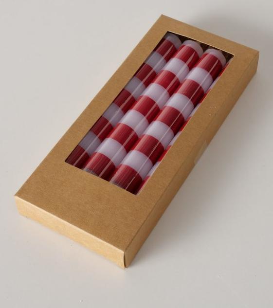 Actual product image Boltze Home Boltze Stripy stick candle red white 20cm 4pcs (4 pcs.)