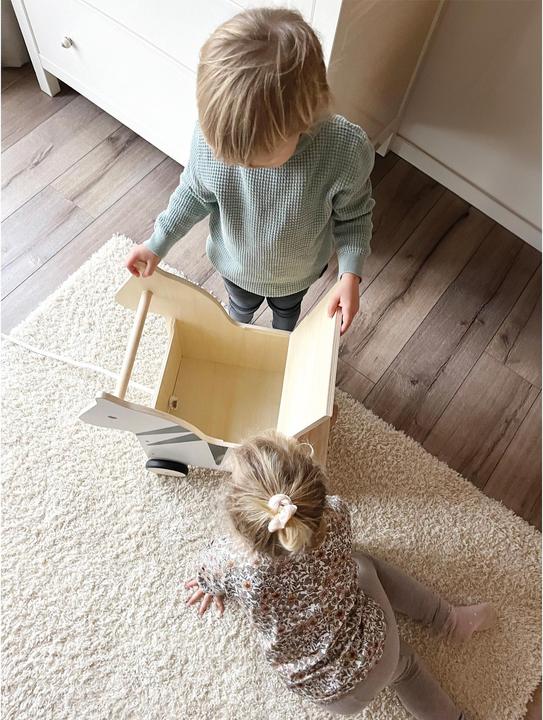 Immagine prodotto small foot Scatola dei giocattoli con ruote Zebra "Wildlife