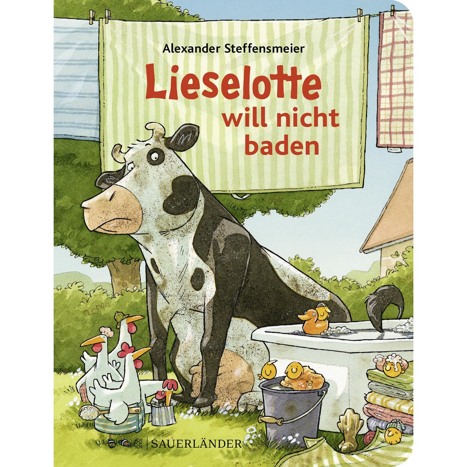 Lieselotte will nicht baden, Kinderbücher von Alexander Steffensmeier