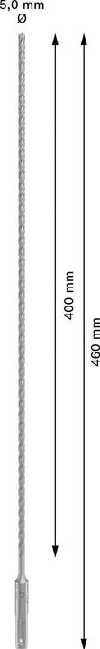 Actual product image Bosch Professional Zubehör PRO SDS plus-5X hammer drill bit, 5 x 400 x 460 mm (5 millimetres)