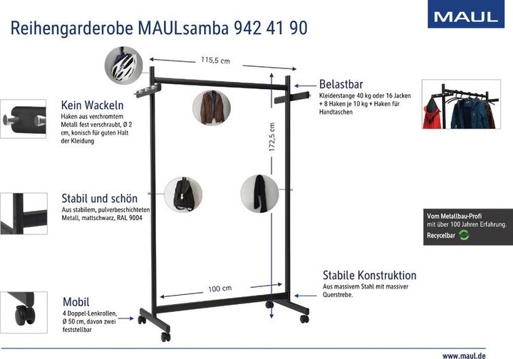 Actual product image Maul Coat rack samba