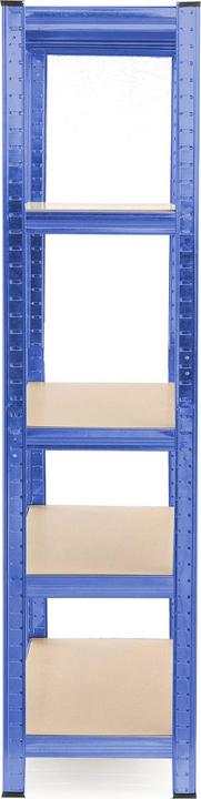 Produktbild Wiltec Schwerlastregal 100x50x204cm 200kg Steckregal blau Werkstattregal Keller