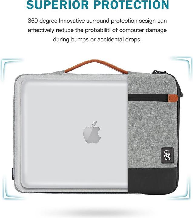 Produktbild ER Case Seine Scene Laptophülle Seine Scene Dijon Sleeve 16", - grau (16")