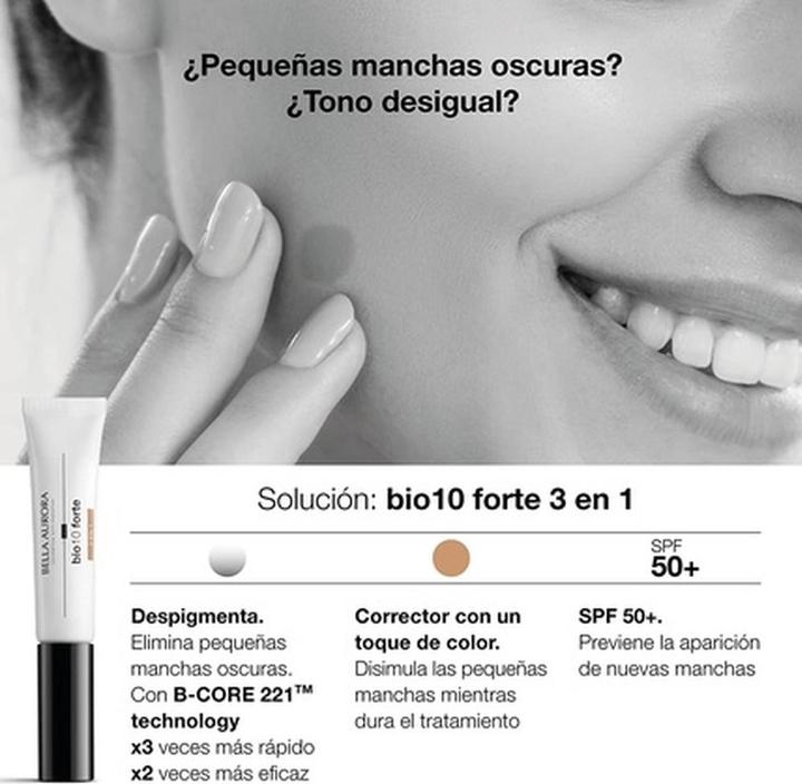 Produktbild Bella Aurora BIO 10 FORTE 3 en 1 corrector local SPF50 10 ml