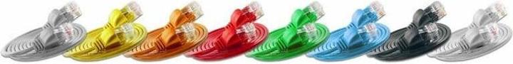 Image du produit Wirewin Câble patch mince : UTP, 10m, orange (CAT6, 10 m)